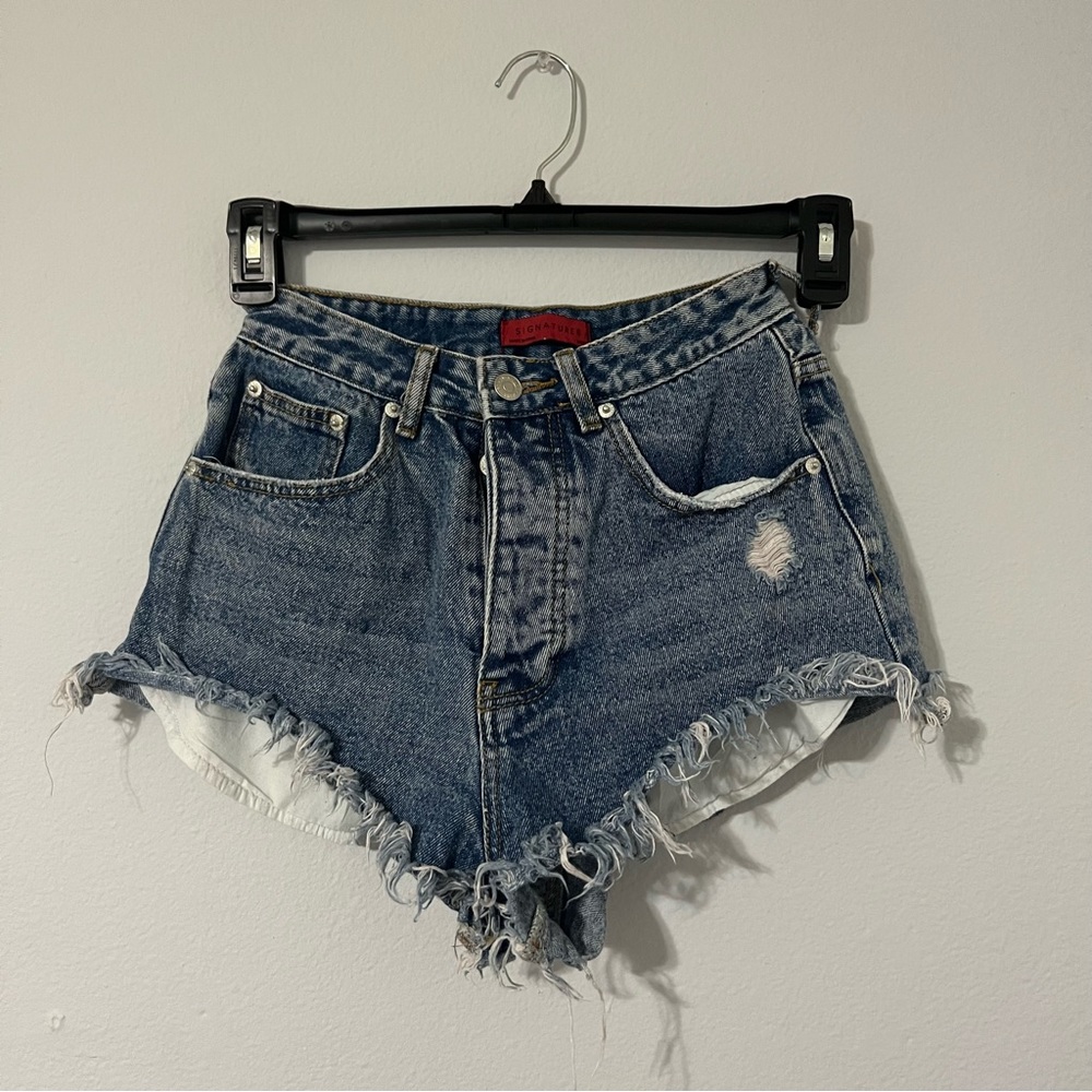denim shorts